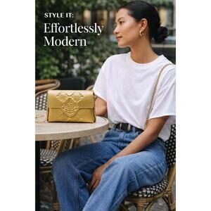 NWT MeDusa Tel Aviv Handmade Vegan Gold Studded Mini Shoulder Bag | Israel